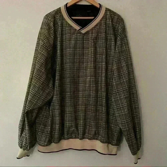 Greg Norman Collection Other - Greg Norman Golf Pullover Windbreaker Plaid Size XXL